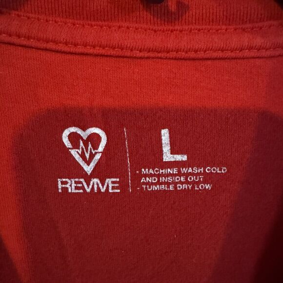 Revive Warehouse Wednesday T-Shirt L Youth Red Short Sleeve Skateboarding Tee - Picture 3 of 6